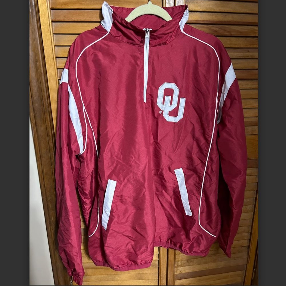 Extra Large Oklahoma University Sports Windbreaker Jacket